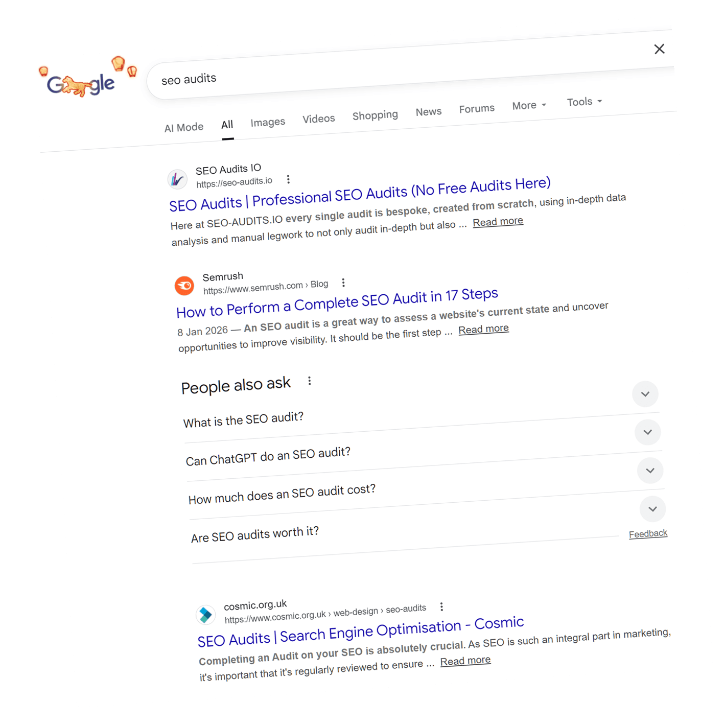 SEO Audits ranking proof